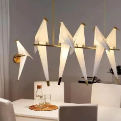 Comfort u0026 Style Beleuchtung-Dekorative Origami-Vogel-Kronleuchterlampe