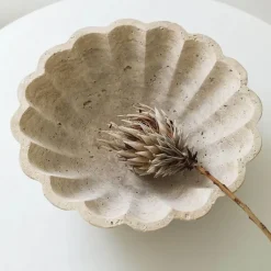 Cozy Nest Decor Wohndeko-Dekorative Schale aus – Tafelaufsatz aus Naturstein