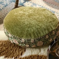 Pillow Haven Bettzeug-Dekorativer Kissenbezug im Retro-Stil – 45 x 45 cm, tanzender Kranich