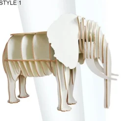 Cozy Living Möbel-3D-Elefanten-Puzzle-Organizer – Kreative Aufbewahrungslösung