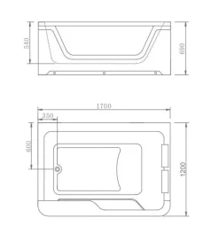 The Blissful Bath Badezimmer-Deluxe Jacuzzi Bathtub - Elegant Spa Experience