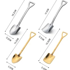 The Cozy Mug Küche & Esszimmer-Dessertlöffel in Schaufelform – Kreative Servierutensilien
