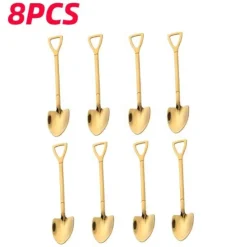 The Cozy Mug Küche & Esszimmer-Dessertlöffel in Schaufelform – Kreative Servierutensilien