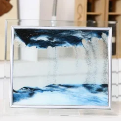 The Gilded Nest Wohndeko-3D-Fließsand-Malrahmen – Dekoratives Kunstdisplay