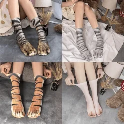 Comfort u0026 Style Haustierzubehör-3D-gedruckte Katzenpfotensocken - Unisex-Tiersocken