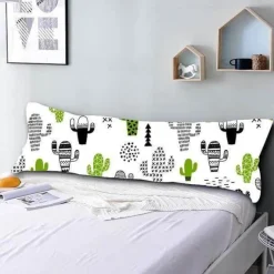 Cozy Haven Bettzeug-3D-gedruckter Kaktus-Kissenbezug - Dekorativer Kissenbezug