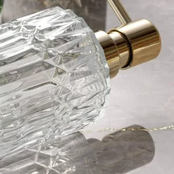 The Bath Nook Badezimmer-Diamond Glass Soap Dispenser - Elegant Bathroom Accessory