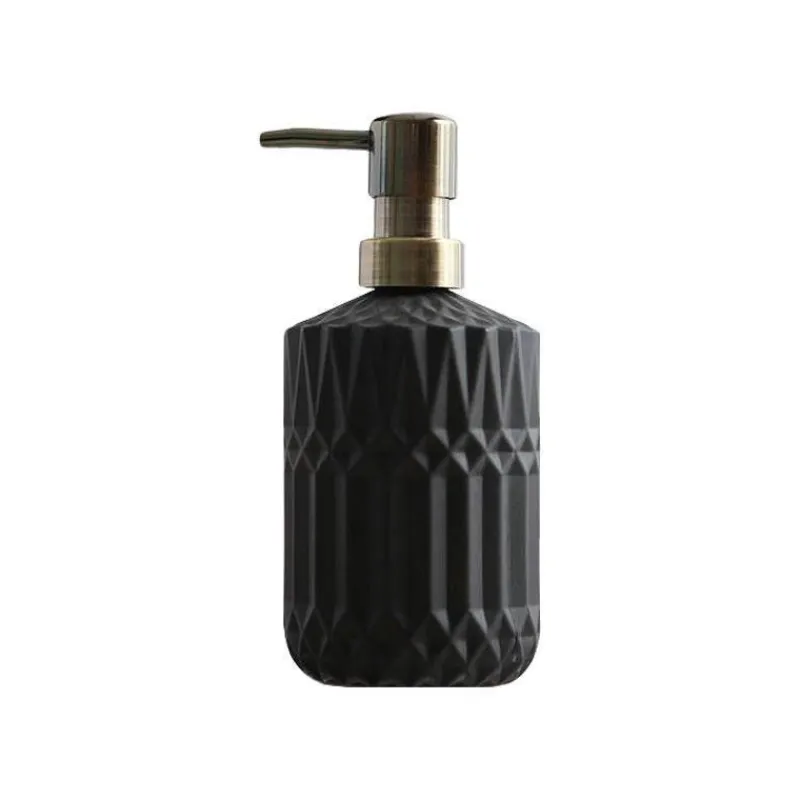 The Bath Nook Badezimmer-Diamond Glass Soap Dispenser - Elegant Bathroom Accessory