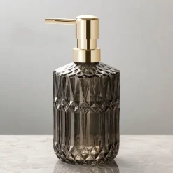 The Bath Nook Badezimmer-Diamond Glass Soap Dispenser - Elegant Bathroom Accessory