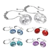 Aqua Essence Badezimmer-Diamond Shower Curtain Hooks - Decorative Bathroom Accessories