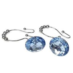 Aqua Essence Badezimmer-Diamond Shower Curtain Hooks - Decorative Bathroom Accessories