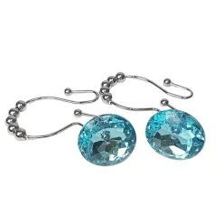 Aqua Essence Badezimmer-Diamond Shower Curtain Hooks - Decorative Bathroom Accessories