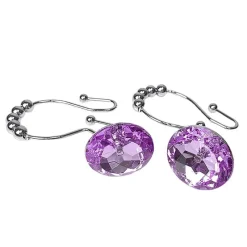 Aqua Essence Badezimmer-Diamond Shower Curtain Hooks - Decorative Bathroom Accessories