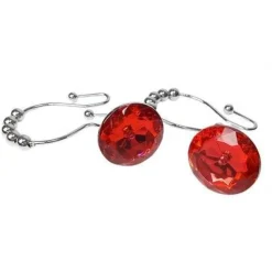 Aqua Essence Badezimmer-Diamond Shower Curtain Hooks - Decorative Bathroom Accessories