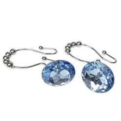 Aqua Essence Badezimmer-Diamond Shower Curtain Hooks - Decorative Bathroom Accessories