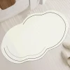 Soft Steps Badezimmer-Diatom Bath Mat - Solid Color Cloud Design