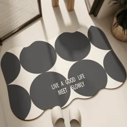 Soft Steps Badezimmer-Diatom Mud Bath Mat - Absorbent Color-Matching Bathroom Rug