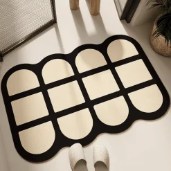 Soft Steps Badezimmer-Diatom Mud Bath Mat - Absorbent Color-Matching Bathroom Rug