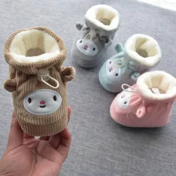 The Decor Haven Babykleidung|Babykleidung-Dicke, warme Baby-Hausschuhe aus Baumwolle - Happy Baby Footwear