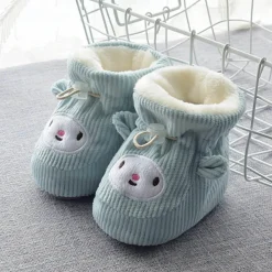 The Decor Haven Babykleidung|Babykleidung-Dicke, warme Baby-Hausschuhe aus Baumwolle - Happy Baby Footwear