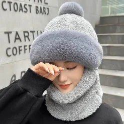 Wild u0026 Free Gear Camping-Werkzeuge|Outdoor-Artikel-Dickes Wintermütze- und Schal-Set – warme, kuschelige Accessoires