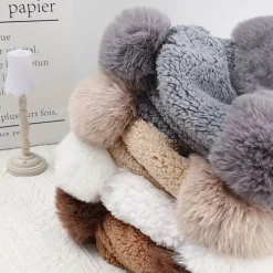 Wild u0026 Free Gear Camping-Werkzeuge|Outdoor-Artikel-Dickes Wintermütze- und Schal-Set – warme, kuschelige Accessoires