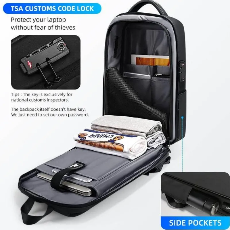 Decor Taschen & Geldbörsen-Diebstahlsicherer USB-Laptop-Rucksack – Stilvolle, sichere Reisetasche