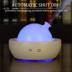 Tranquil Touch Gesundheits-Gadgets|Gesundheits- Und Entspannungstools-Diffusor für ätherische Öle aus Glas mit Basis aus echtem Holz, Aromatherapie-Diffusor