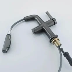 Tranquil Waters Badezimmer|Küche & Esszimmer-Digitaler Badezimmerhahn aus Messing – Elegantes Aqua View Design