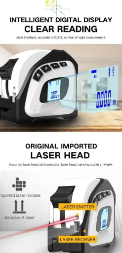 Roam Ready Heimwerkzeuge|Outdoor & Garten-Digitaler Laser-Entfernungsmesser – Präzises Messwerkzeug