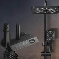 The Blissful Bath Badezimmer-Digitales Duschset – Elegantes Rainfall Symphony Design