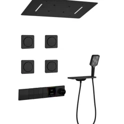 The Blissful Bath Badezimmer-Digitales Regenduschsystem – Multi-Jet-Touchscreen-Duschkopf