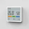 The Decor Haven Gadgets Für Zuhause-Digitales Thermometer und Feuchtigkeitsmessgerät mit Uhr