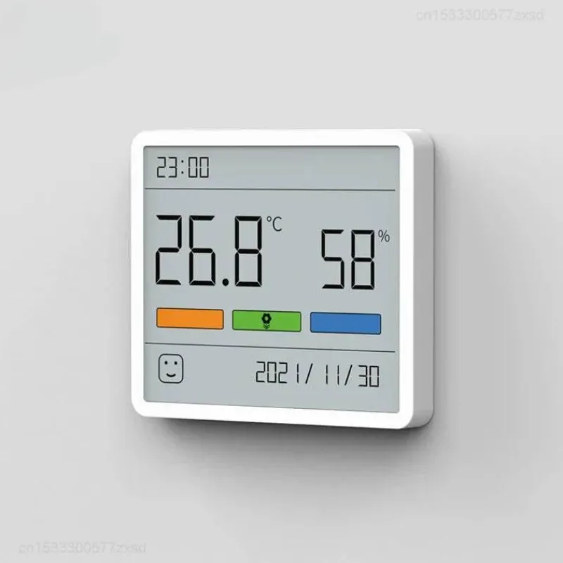 The Decor Haven Gadgets Für Zuhause-Digitales Thermometer und Feuchtigkeitsmessgerät mit Uhr