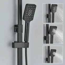 The Blissful Bath Badezimmer-Digitales Thermostat-Duschset – Stilvolles Druckduschsystem