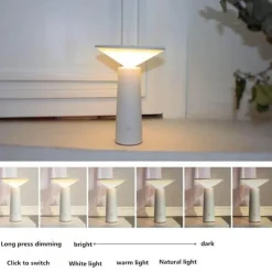 Comfort u0026 Style Beleuchtung-Dimmable Touch LED Desk Lamp - Rechargeable 3-Mode Reading Light