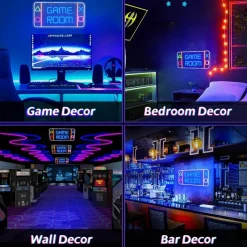 The Gilded Nest Beleuchtung-Dimmbares LED-Neonschild - Spielzimmer-Dekorlicht