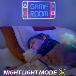 The Gilded Nest Beleuchtung-Dimmbares LED-Neonschild - Spielzimmer-Dekorlicht