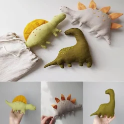 The Decor Haven Babyspielzeug-Dinosaurier-Mini-Plüschtiere – süße ausgestopfte Dinosaurier