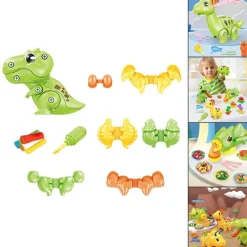 The Decor Haven Babyspielzeug-Dinosaurier-Ton-Modellierset - Pädagogisches Kreativspielzeug