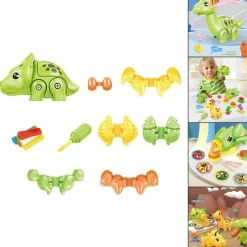 The Decor Haven Babyspielzeug-Dinosaurier-Ton-Modellierset - Pädagogisches Kreativspielzeug