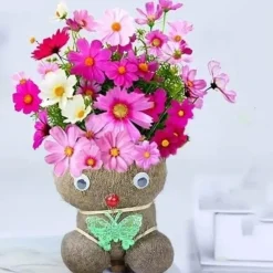 Adventure Basecamp Camping Im Freien|Outdoor-Artikel-DIY Pflanzbare Puppe – Umweltfreundliches Pflanzenkopf-Spielzeug