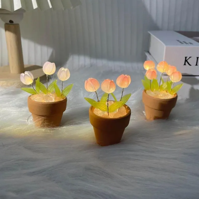 Willow u0026 Whim Beleuchtung-DIY Rose Glow Nachtlampe - Kreativer Wohndekor-Akzent