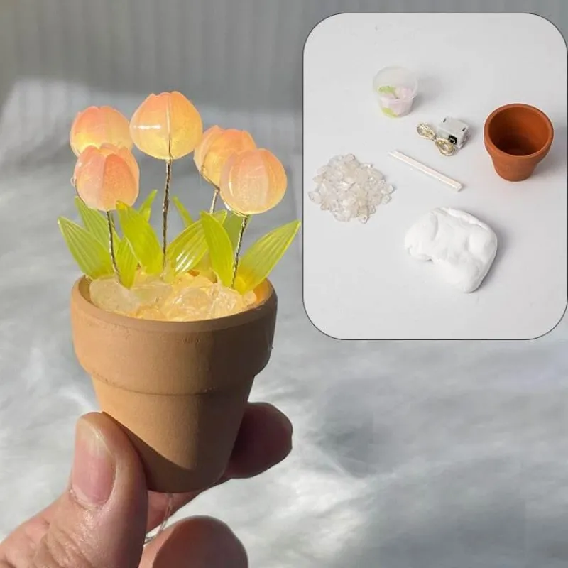 Willow u0026 Whim Beleuchtung-DIY Rose Glow Nachtlampe - Kreativer Wohndekor-Akzent