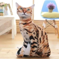 Cozy Cushions Haustierzubehör|Bettzeug-3D-Katzenkissen – süßes Cartoon-Dekokissen