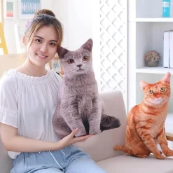 Cozy Cushions Haustierzubehör|Bettzeug-3D-Katzenkissen – süßes Cartoon-Dekokissen