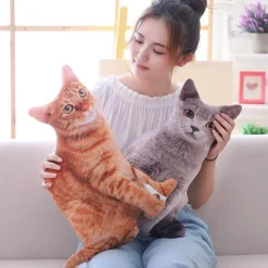 Cozy Cushions Haustierzubehör|Bettzeug-3D-Katzenkissen – süßes Cartoon-Dekokissen