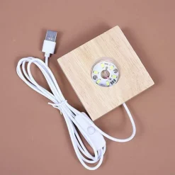 Willow u0026 Whim Beleuchtung-3D-Mond-Nachtlicht-Kristallwürfel – Romantischer Akzent für die Inneneinrichtung