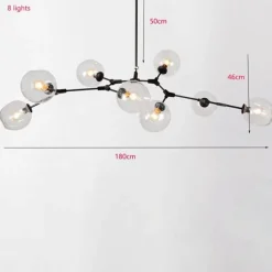 Comfort u0026 Style Beleuchtung-DNA Molecular Glass Chandelier - New York Art Design