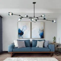 Comfort u0026 Style Beleuchtung-DNA Molecular Glass Chandelier - New York Art Design